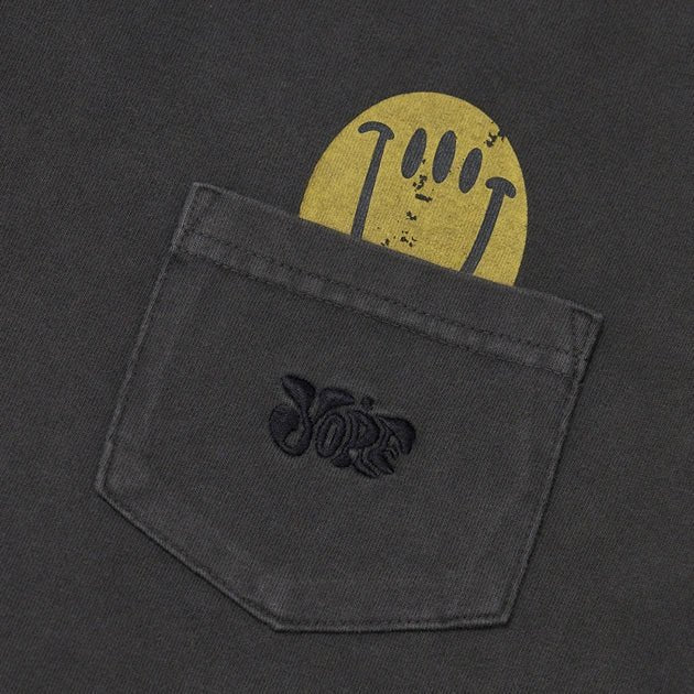 Yorf Golf Pocket Pigment Tshirt Charcoal - Erthe Golf