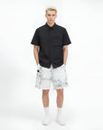 Golden Bear Men's Paisley Shorts - White - Erthe Golf
