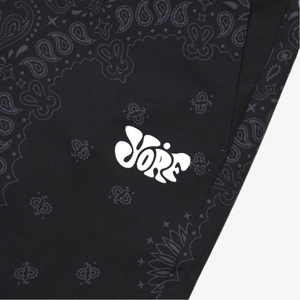 Yorf Golf Paisley Shorts Black - Erthe Golf