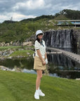 [WAAC x JONES] Women's Knit Polo - White - Erthe Golf