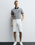 WAAC Men's Color Tape Shorts - White - Erthe Golf