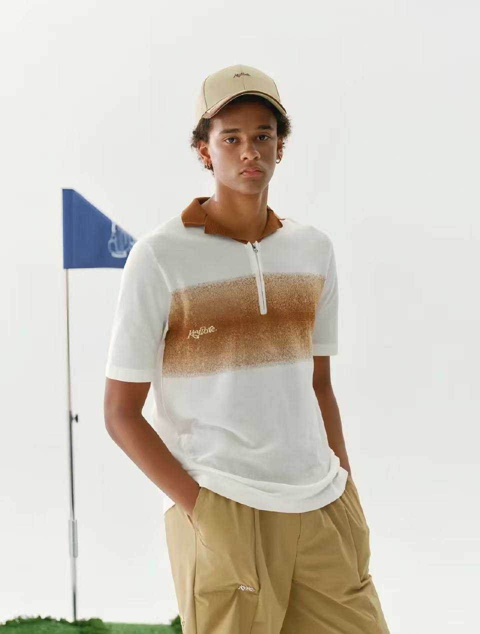 Keypote Men's Polo Shirt - White - Erthe Golf
