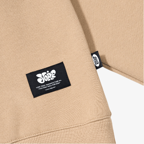 Yorf Golf Aw Tag Crewneck Brown - Erthe Golf
