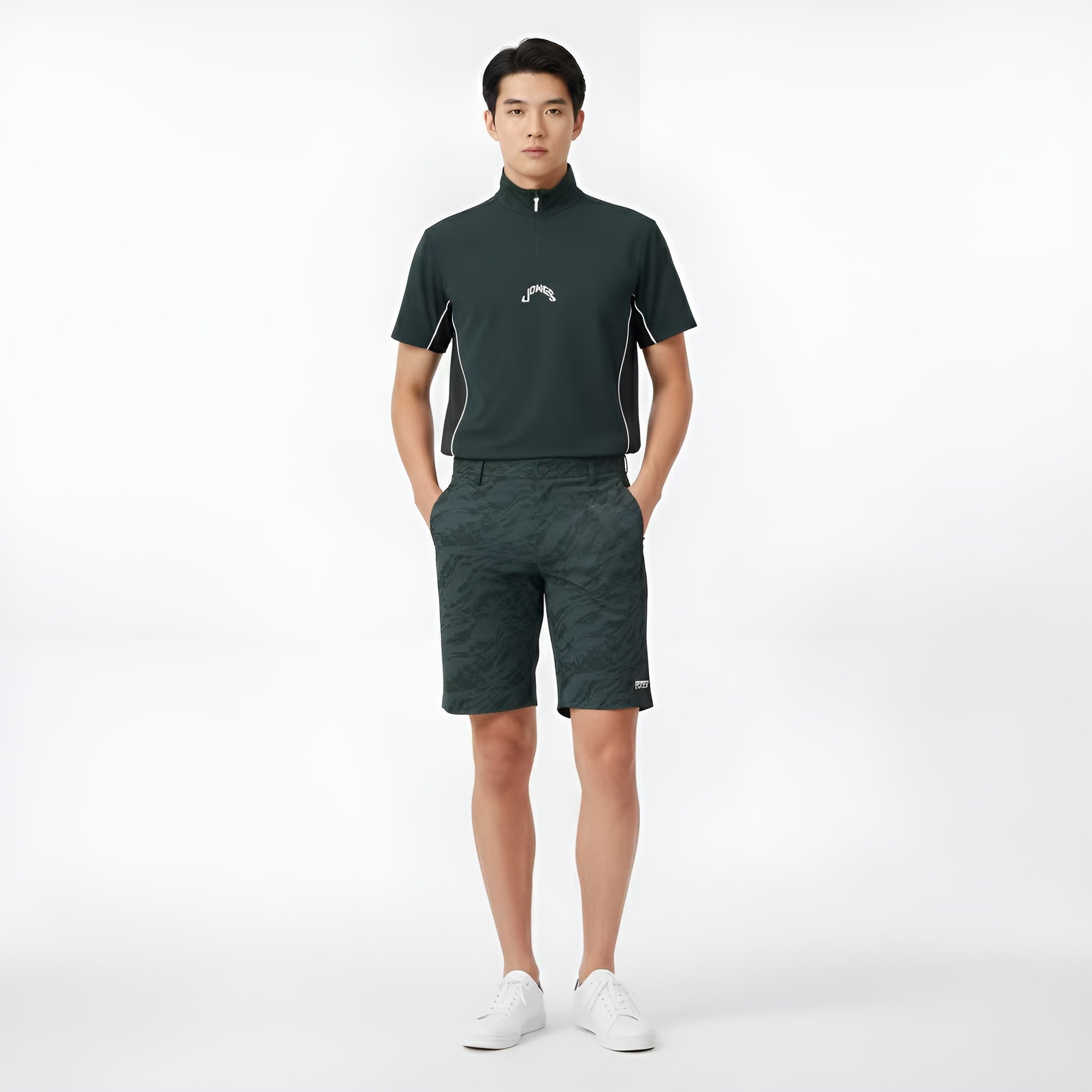 Master Bunny Edition Men's Zebra Shorts - Green - Erthe Golf