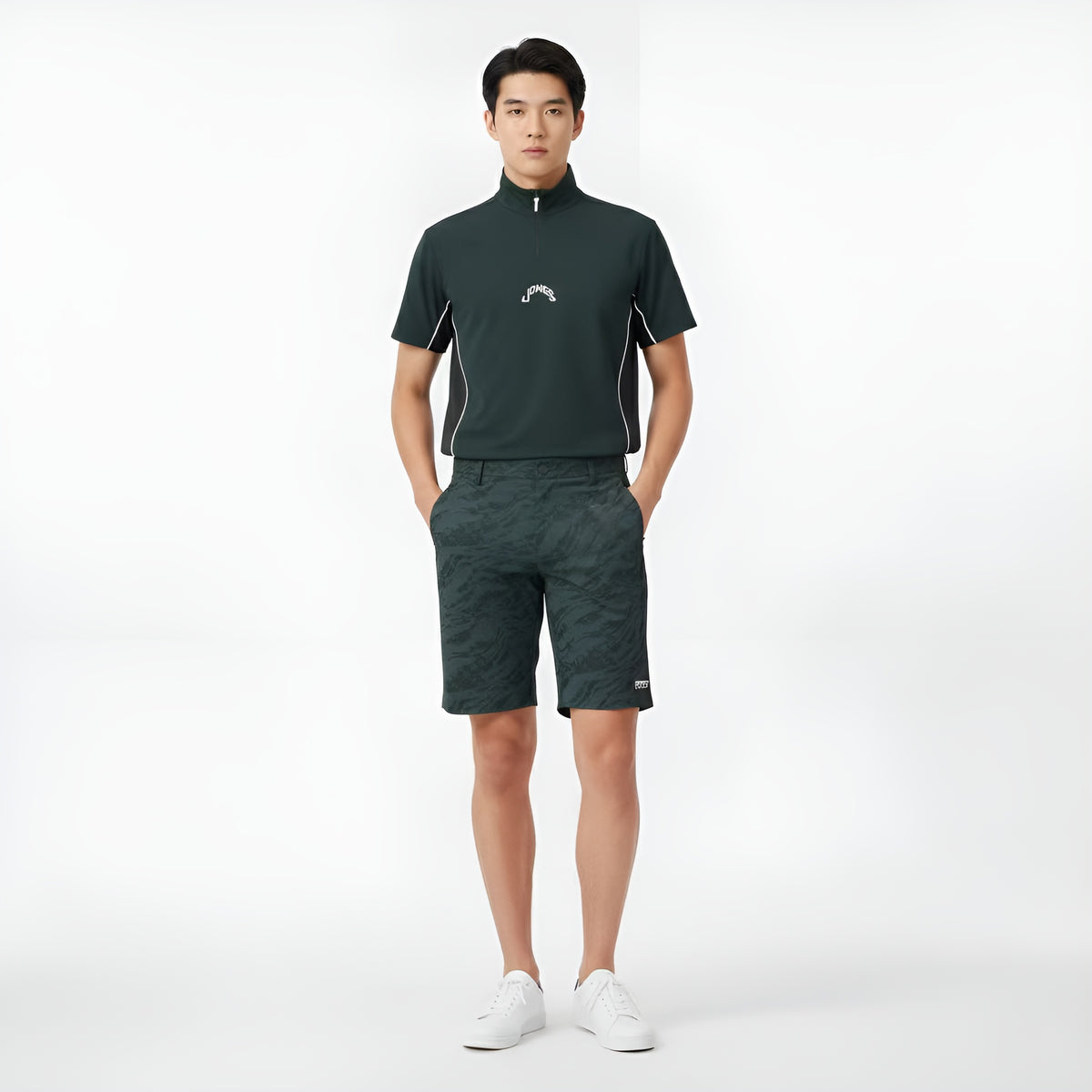 Master Bunny Edition Men's Zebra Shorts - Green - Erthe Golf