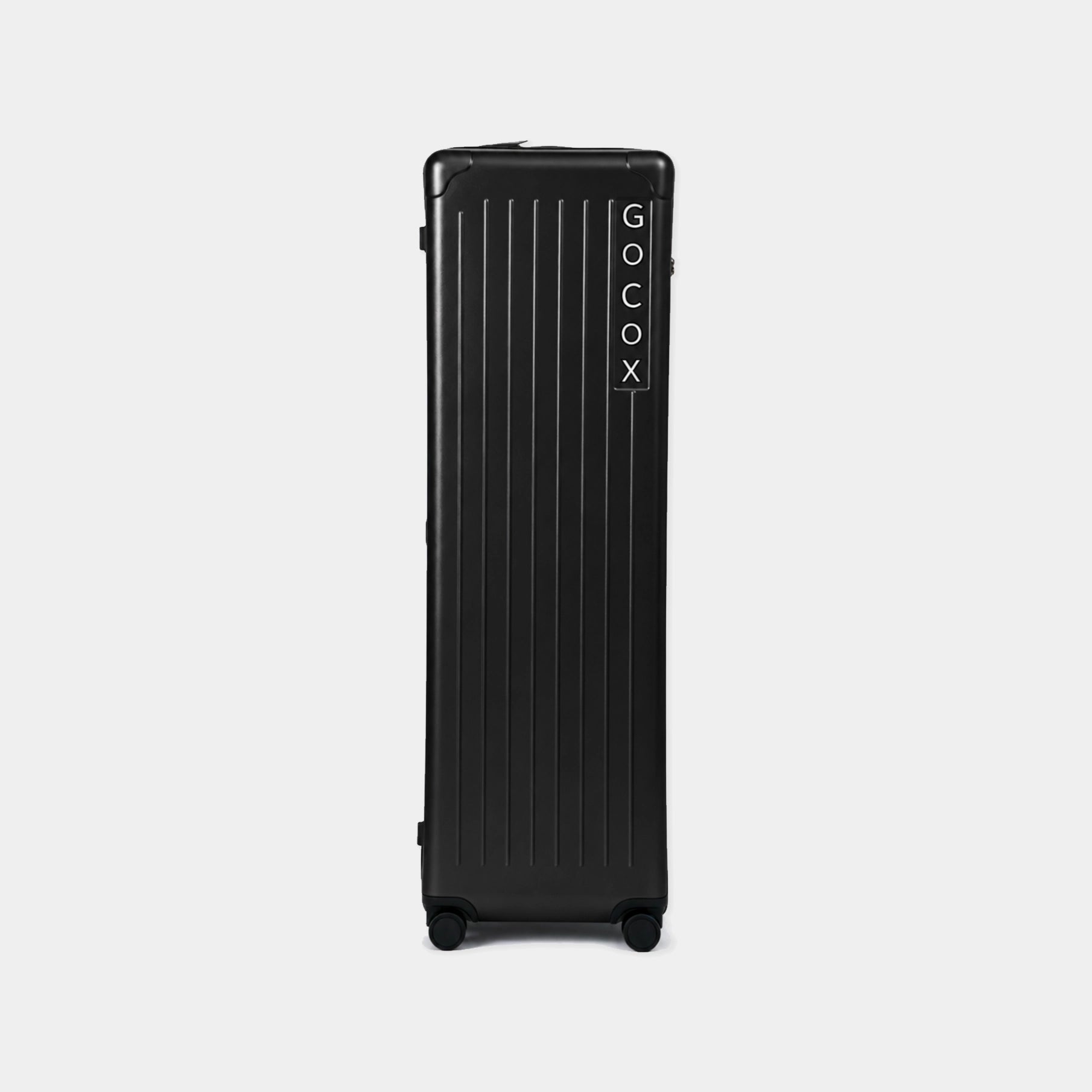 Black travel case with 'GOCOX' branding on a light gray background