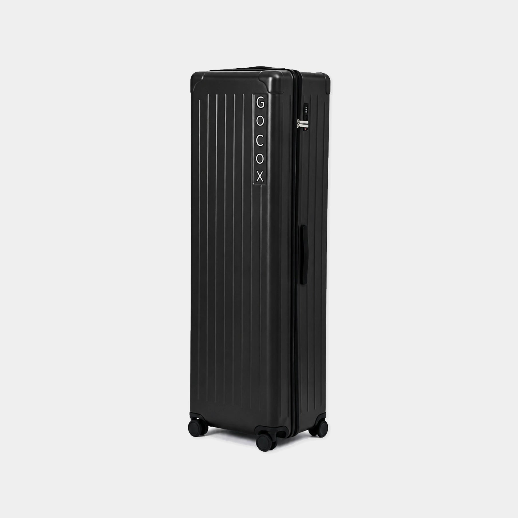 Black travel case with 'GOCOX' branding on a light gray background