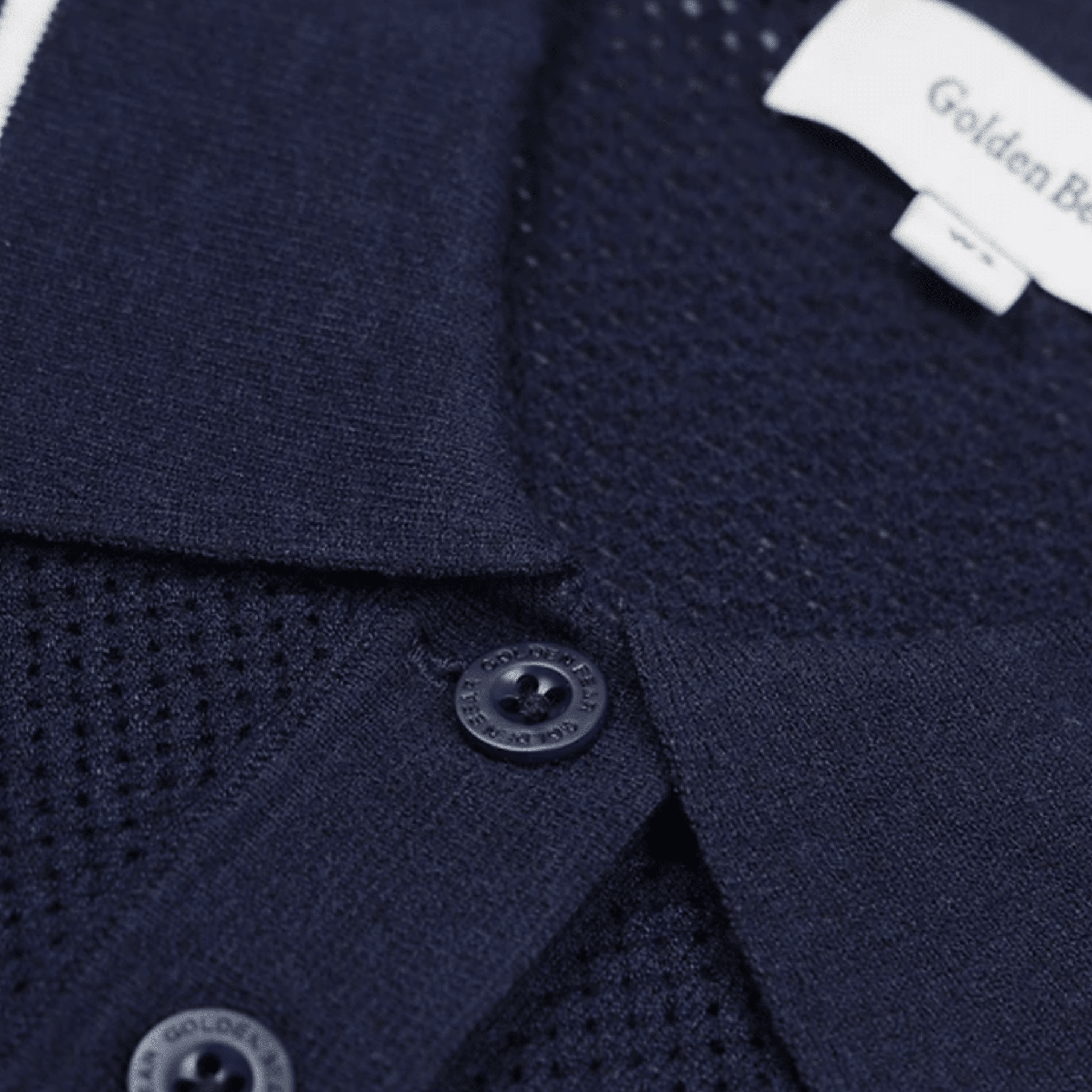 Women's Border Embroidered Collar Sweater - Navy - Erthe Golf