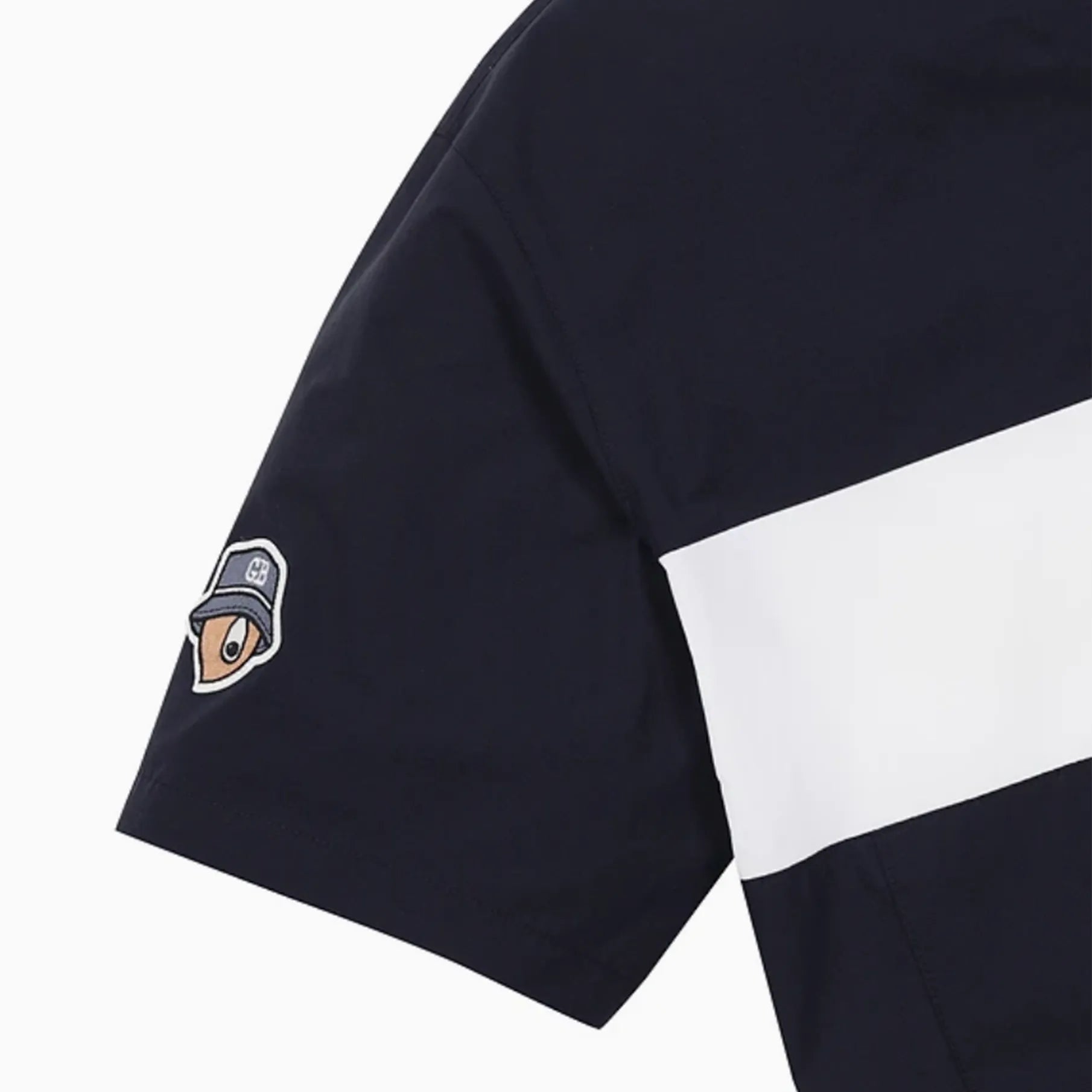 Men's Contrast Half - Zip Pullover - Navy - Erthe Golf