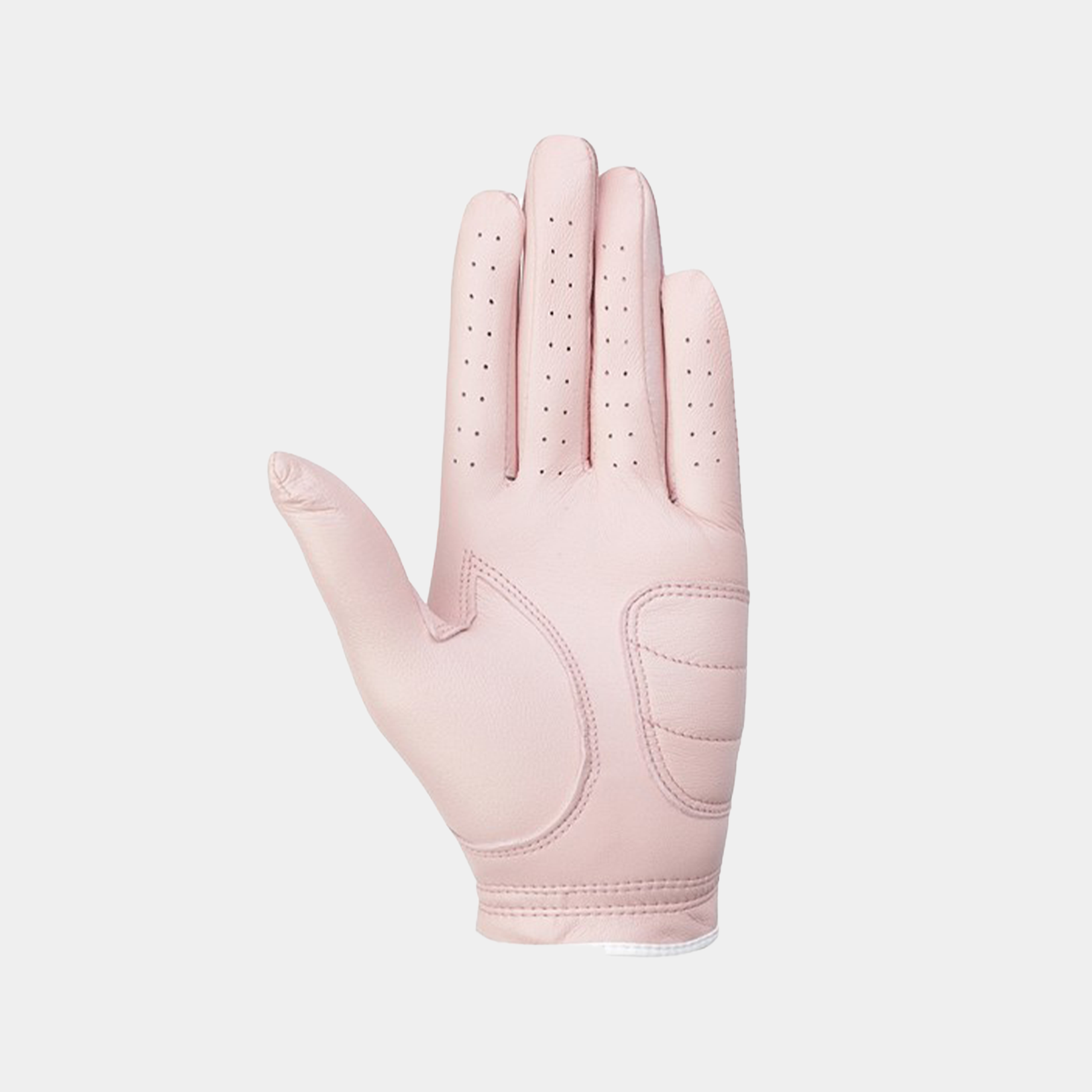 Pink Color Glove on a light gray background