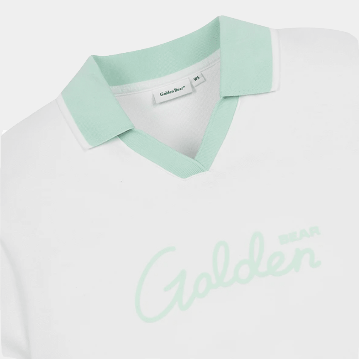 Women's Open Collar Short Sleeve Sweat Shirt Set - White - Erthe Golf