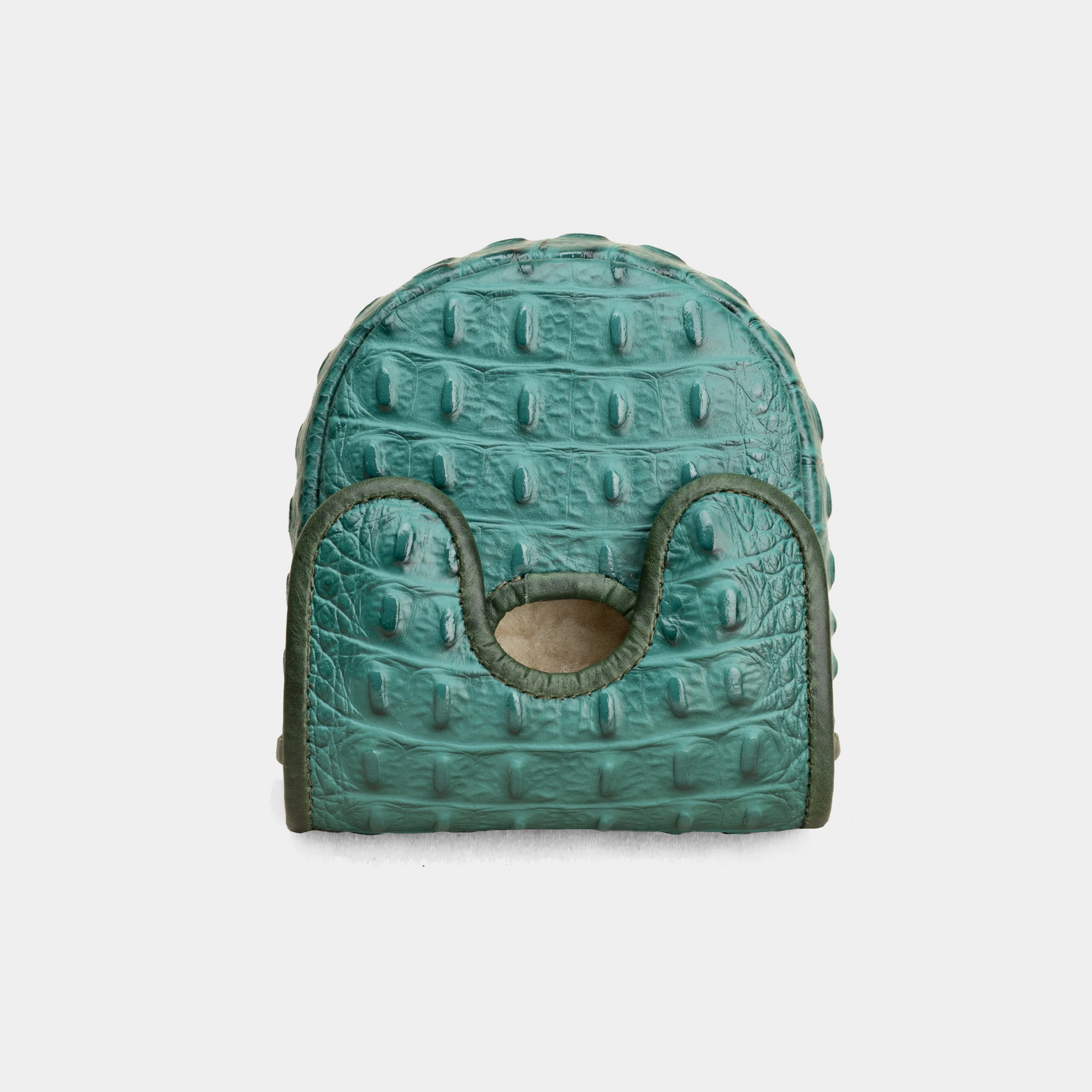 Teal textured d3 putter cover on a white background