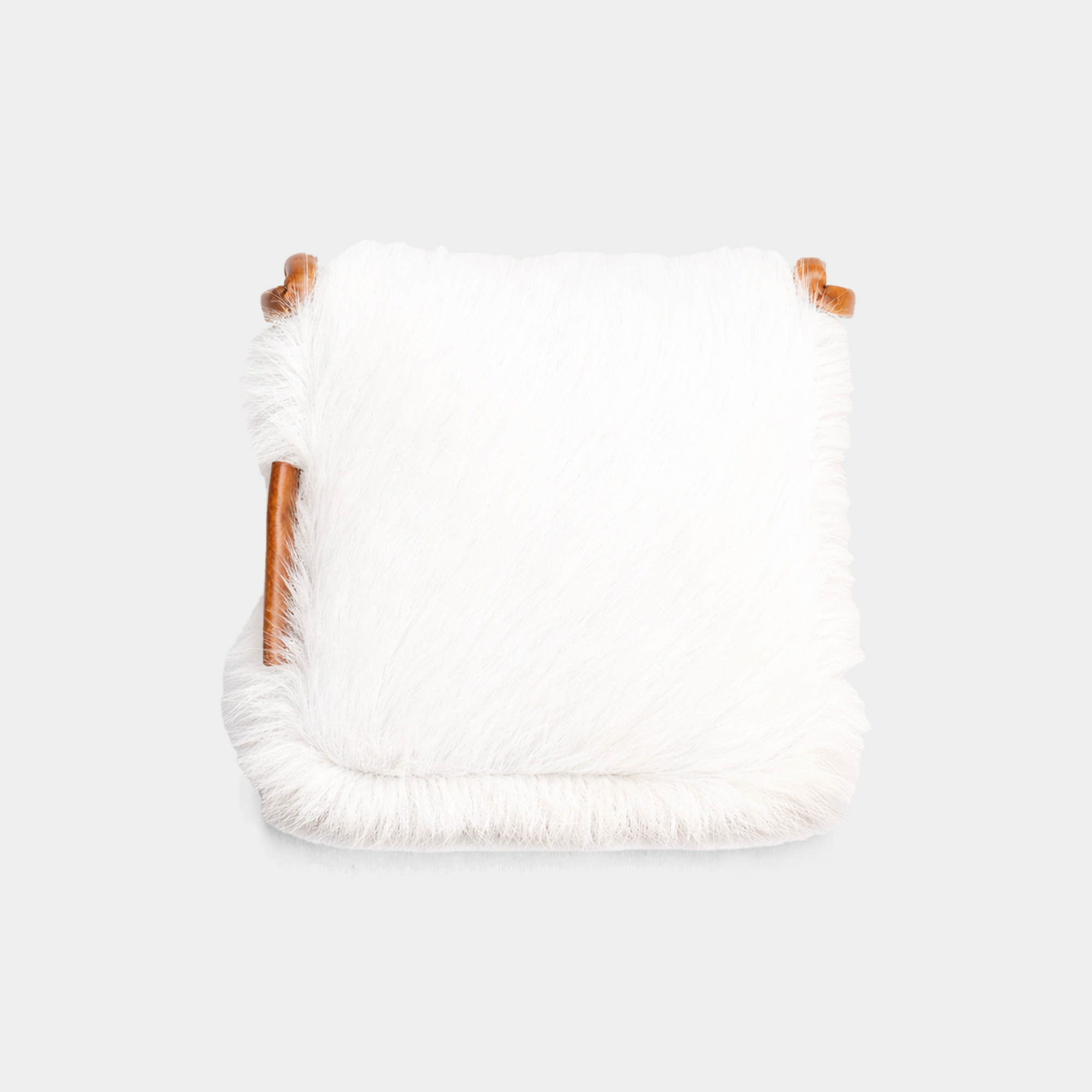 White mallet putter cover on a white background - back view