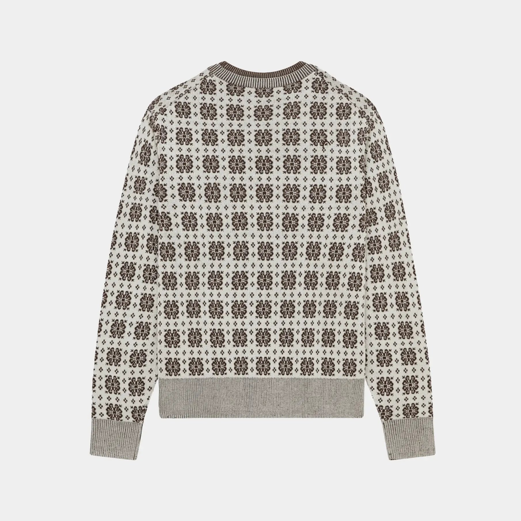 Men's Knit Crewneck - Cream - Erthe Golf