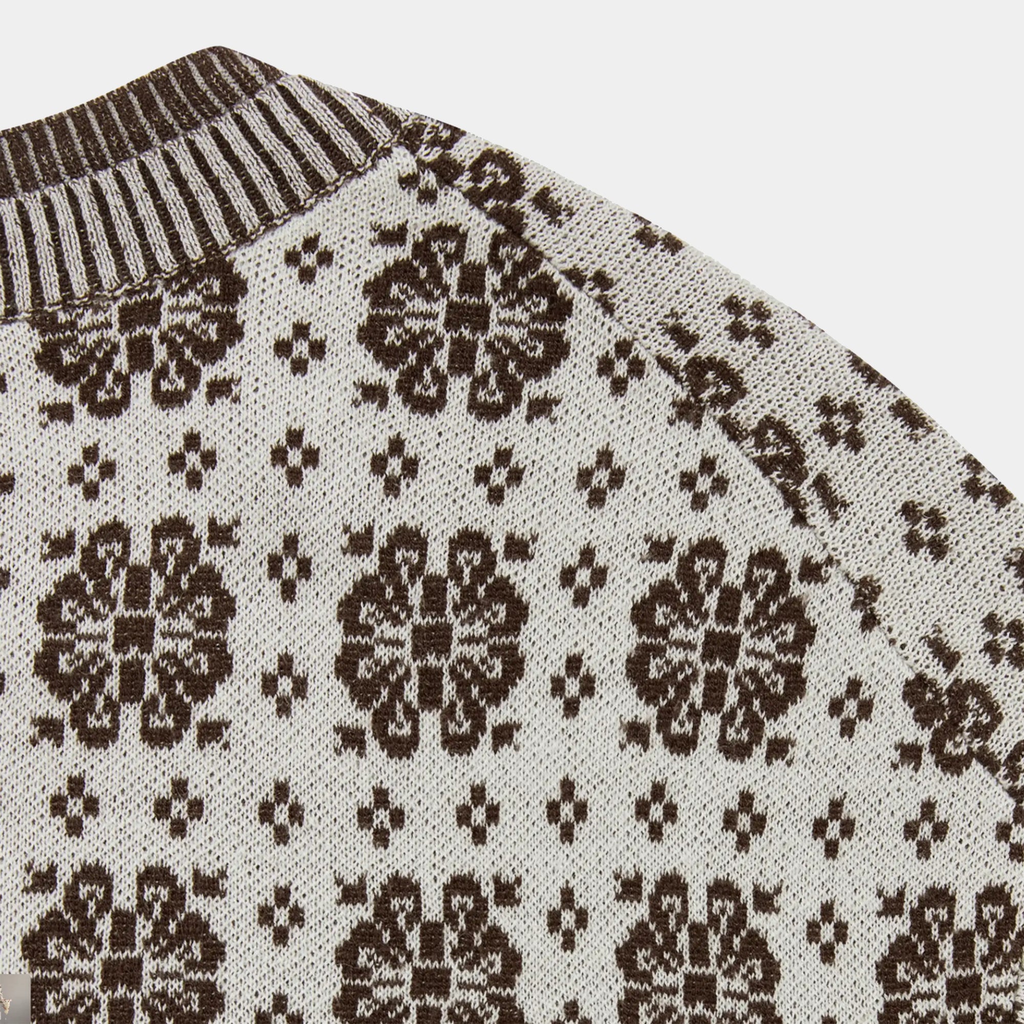 Men's Knit Crewneck - Cream - Erthe Golf