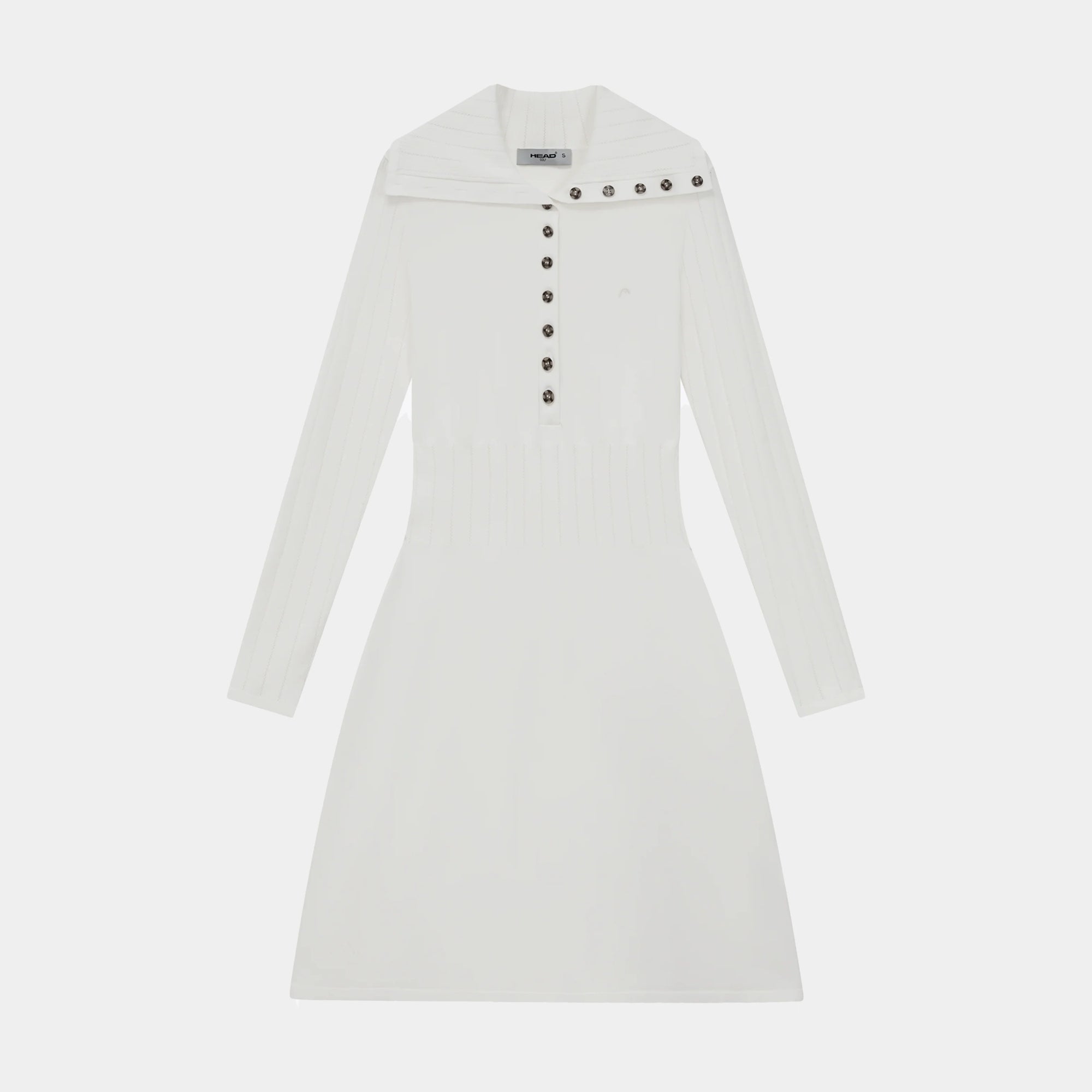 Women's Pointelle Knit Dress - White - Erthe Golf