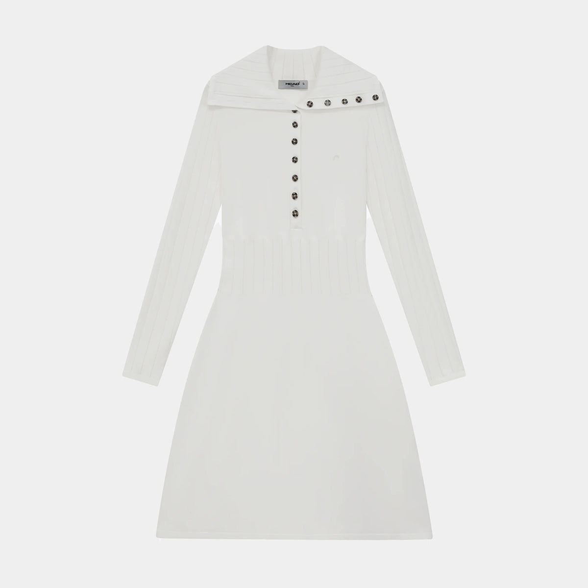 Women's Pointelle Knit Dress - White - Erthe Golf
