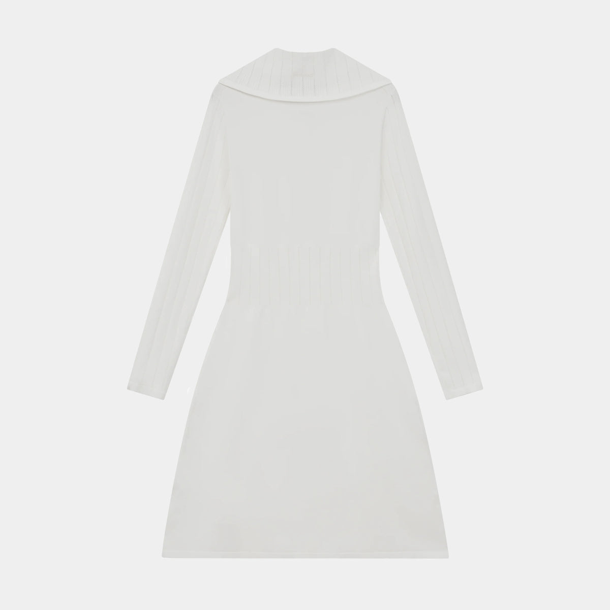 Women's Pointelle Knit Dress - White - Erthe Golf