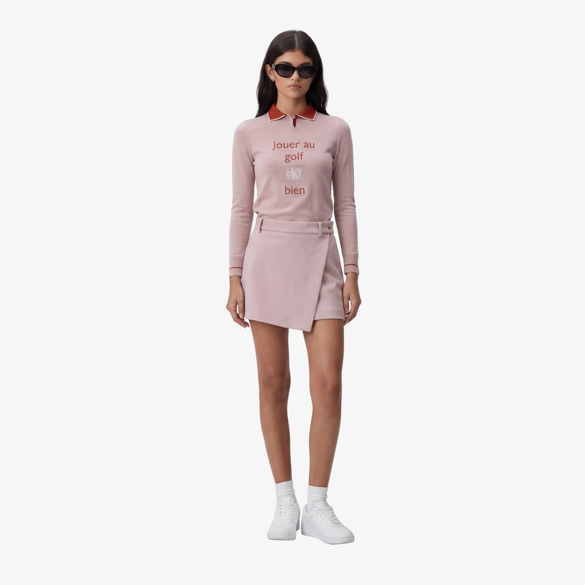 Women's Wrap Shorts - Pink - Erthe Golf