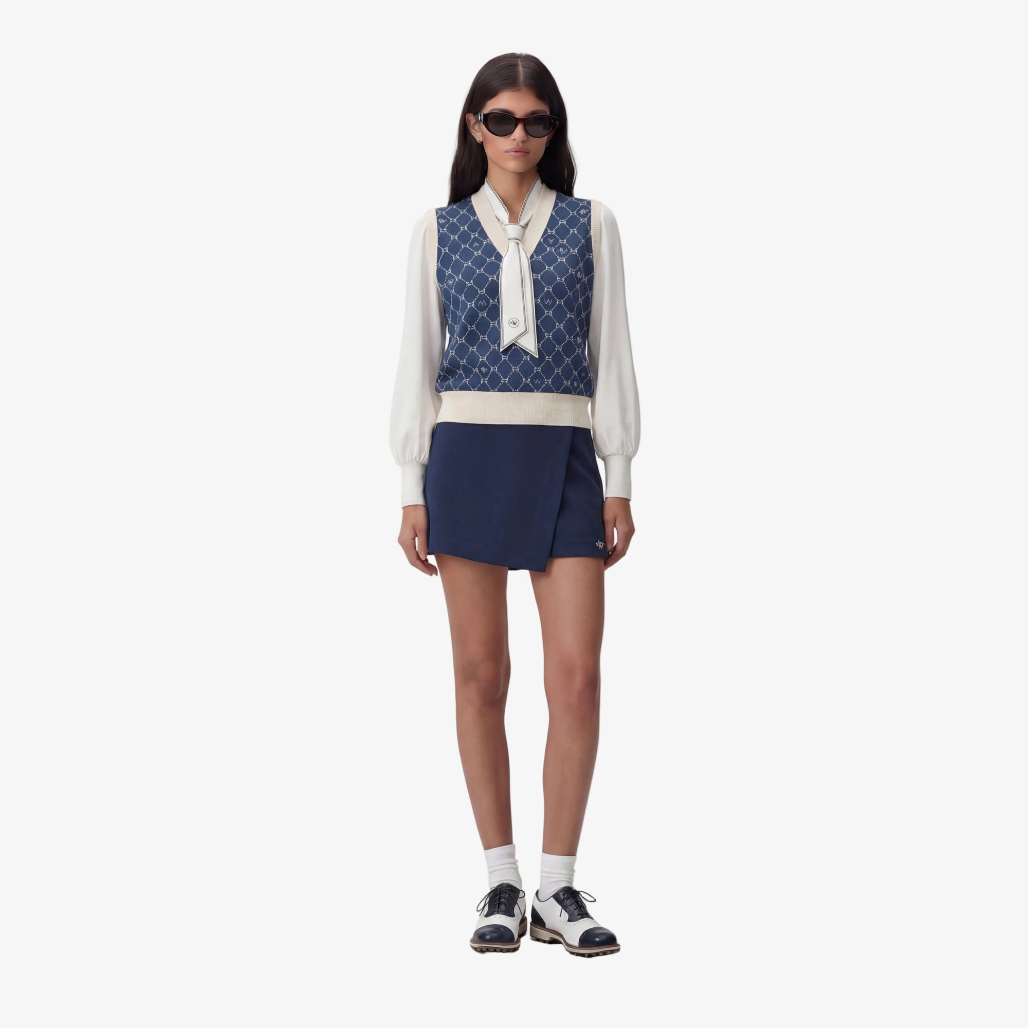 Women's Wrap Shorts - Navy - Erthe Golf