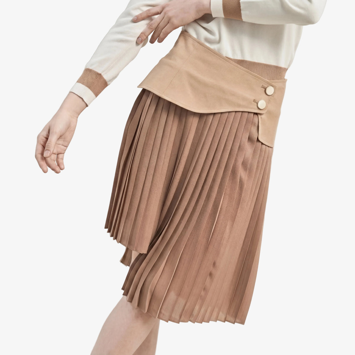 Women's Horse Riding Skirt - Beige - Erthe Golf