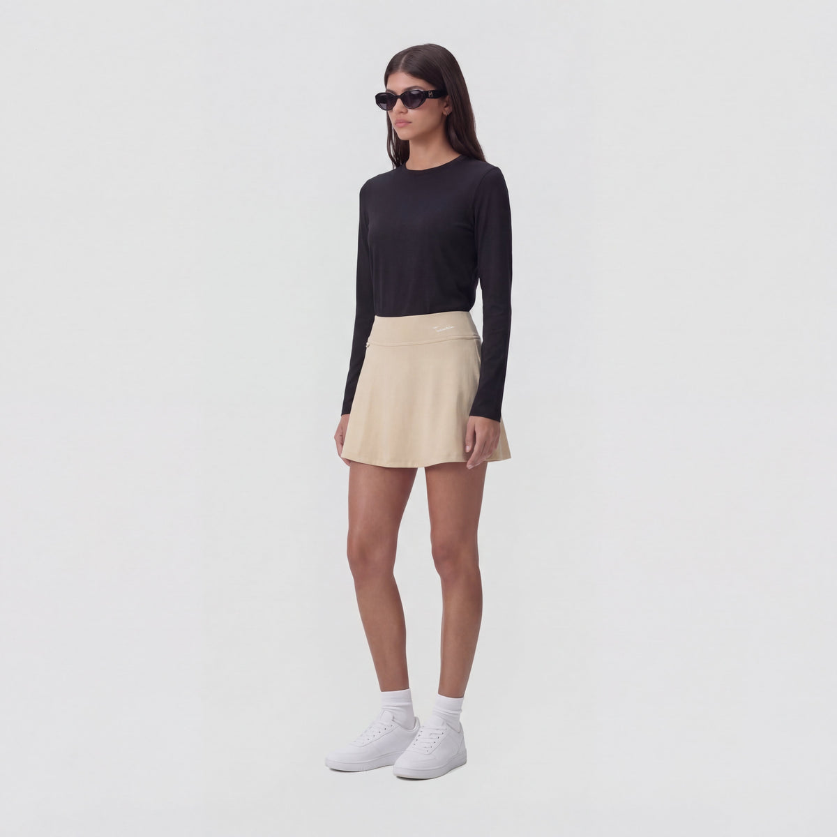 Women's High - Waist Skort - Yellow - Erthe Golf