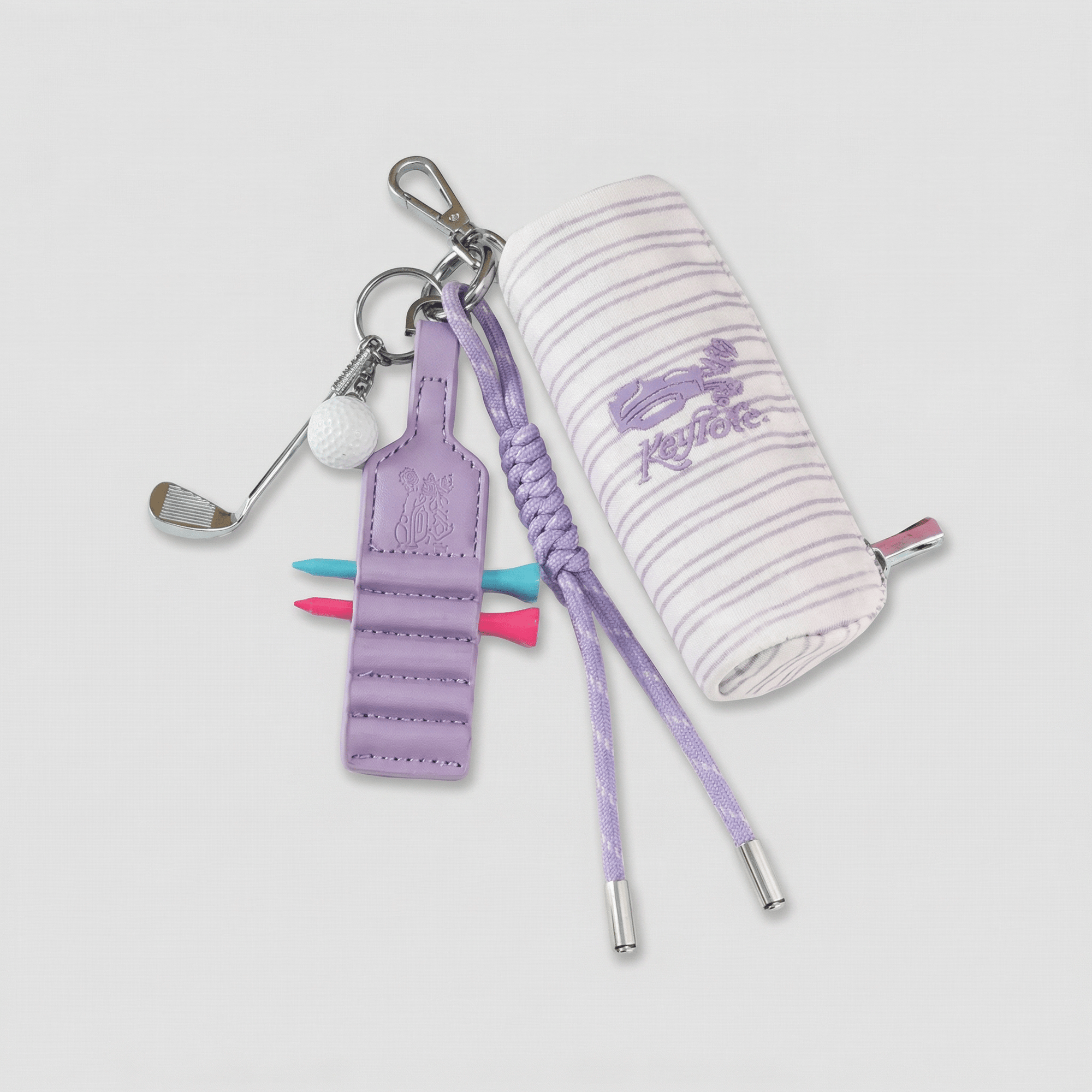 Women's Golf Charm Clip Bag - Purple - Erthe Golf