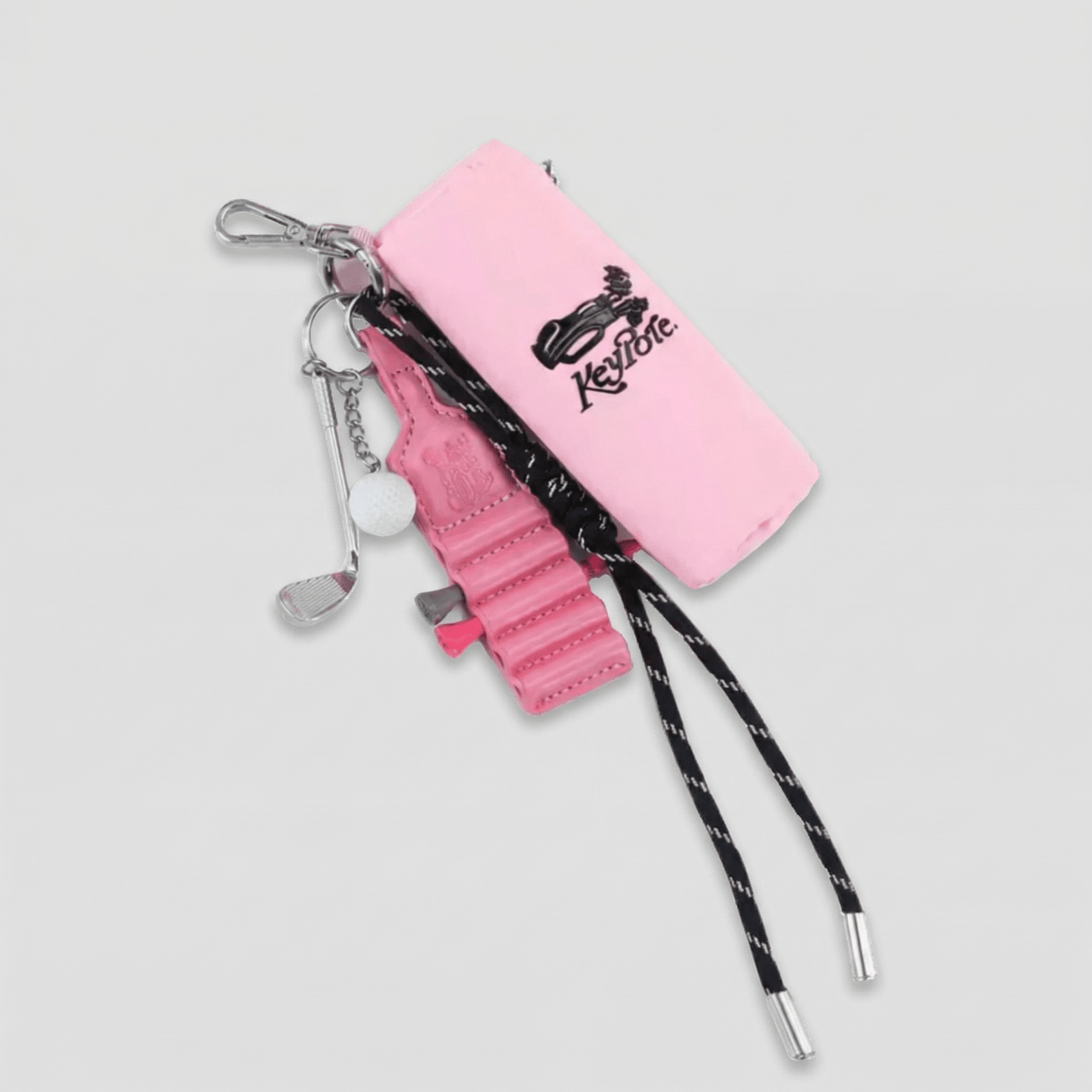 Women's Golf Charm Clip Bag - Pink - Erthe Golf