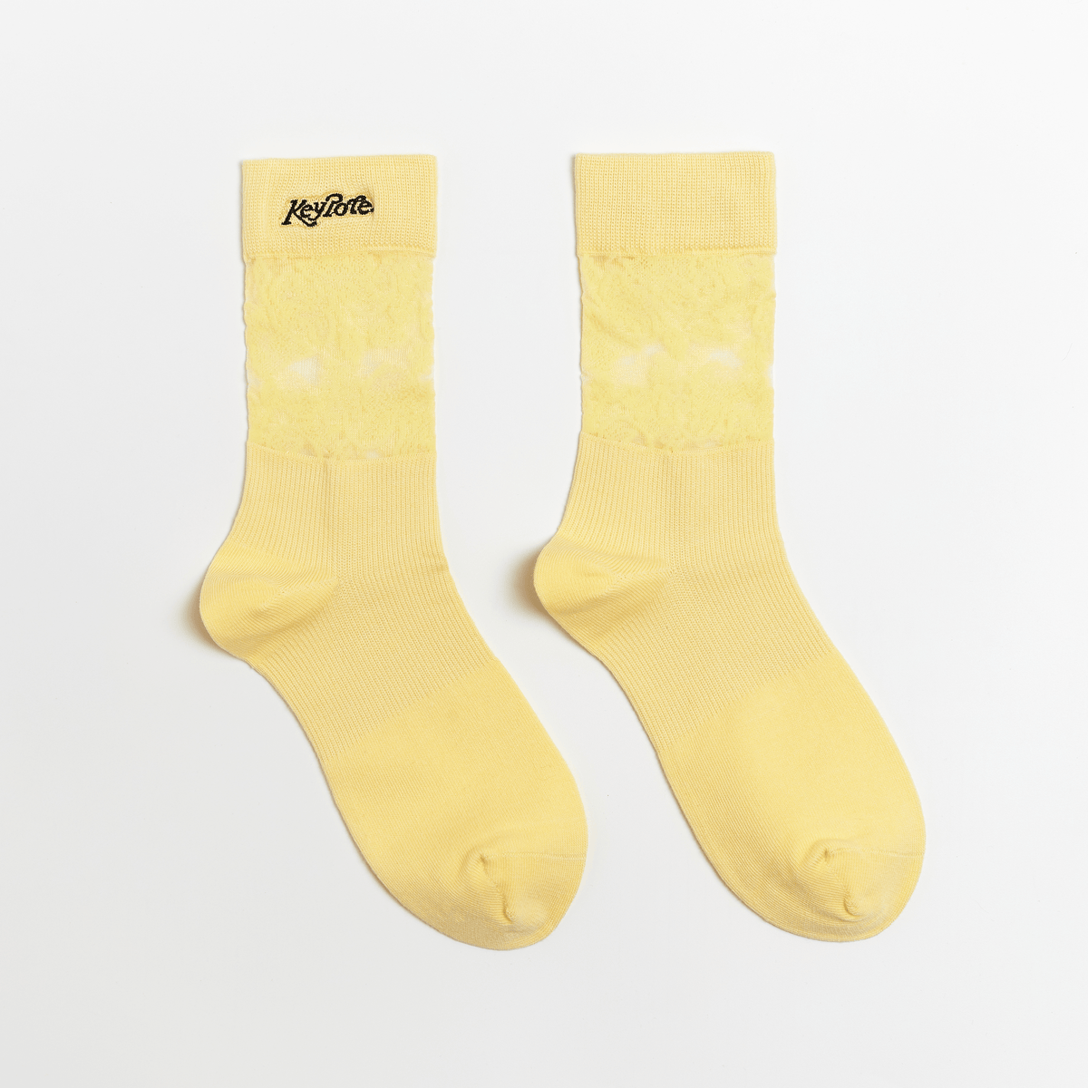 Keypote Women's Lace Sport Socks - Yellow - Erthe Golf