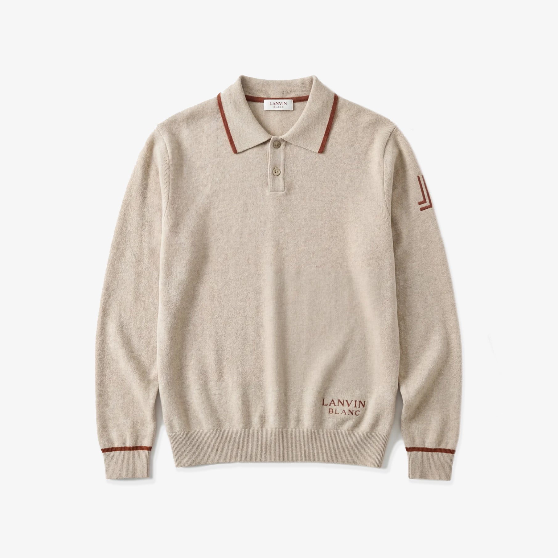 Men's Knit Top - Light Beige - Erthe Golf