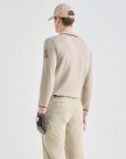 Men's Knit Top - Light Beige - Erthe Golf