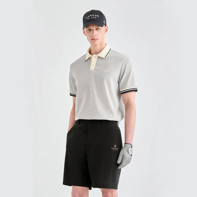 Men's Stretch Collar Polo - Grey - Erthe Golf