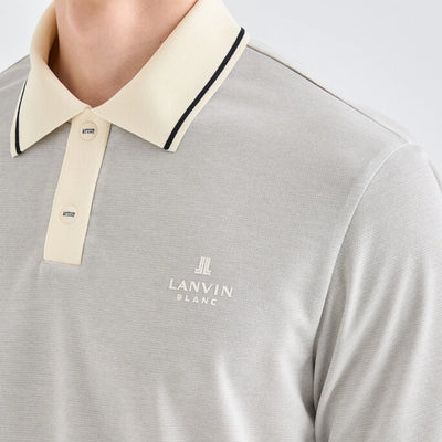 Men's Stretch Collar Polo - Grey - Erthe Golf