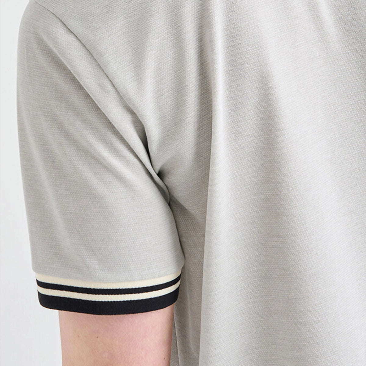 Men's Stretch Collar Polo - Grey - Erthe Golf