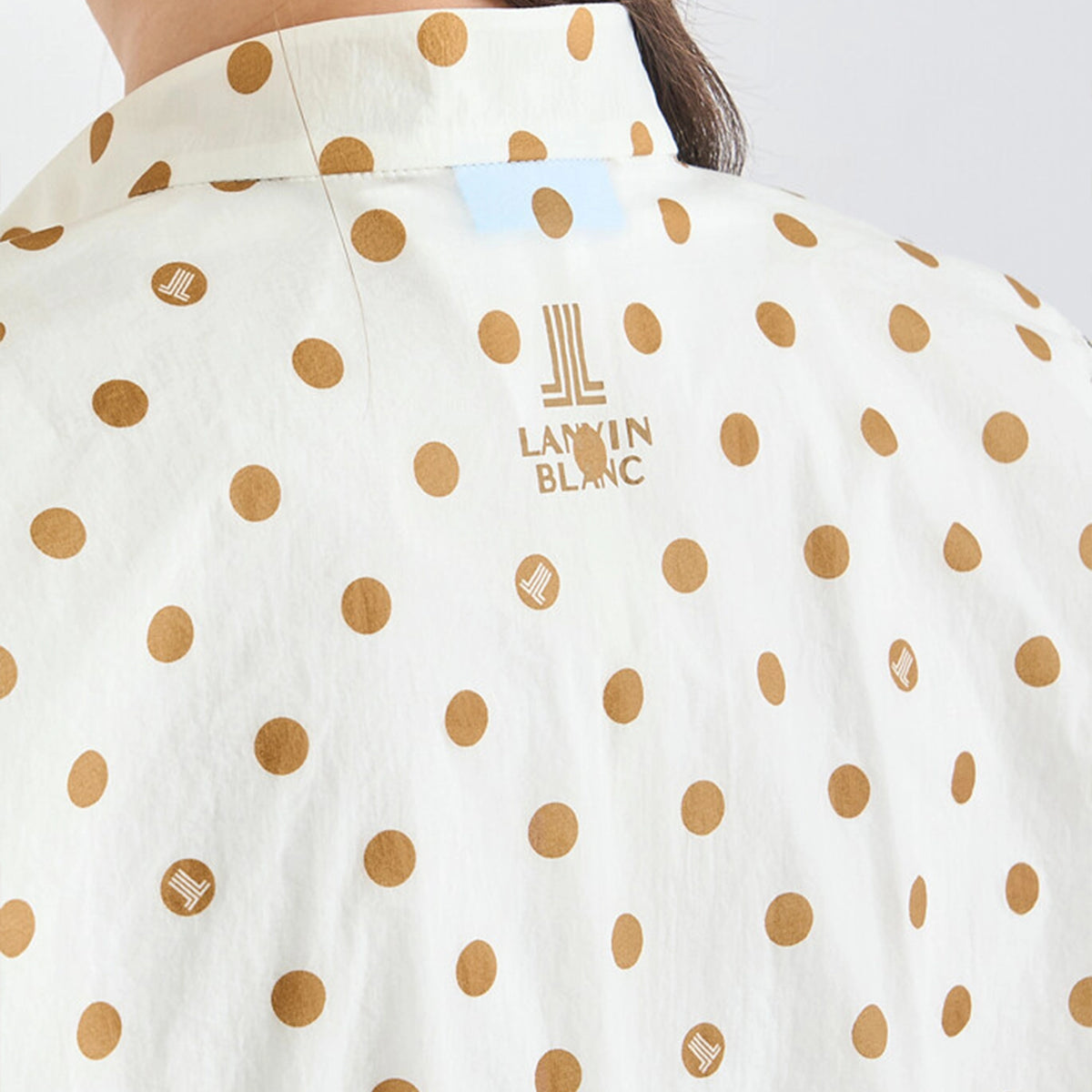 Women's Dot Drawstring Crop Vest - Camel - Erthe Golf