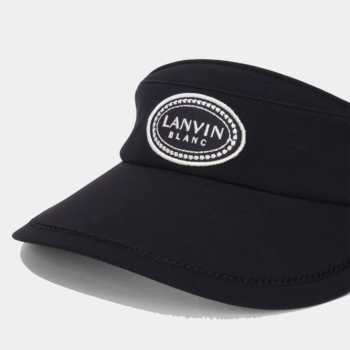 Women's Embroidered Patch Visor - Black - Erthe Golf