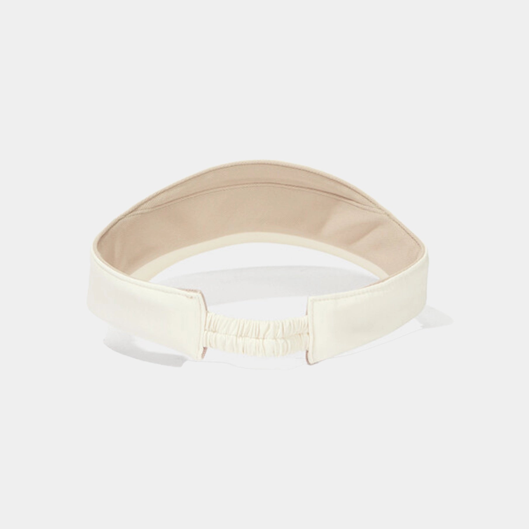 Beige visor on a white background
