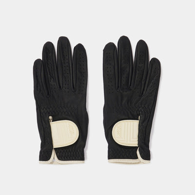 Women's Lambskin Golf Glove - Black - Erthe Golf
