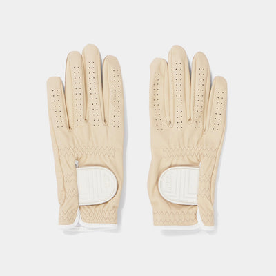 Women's Lambskin Golf Glove - Light Beige - Erthe Golf