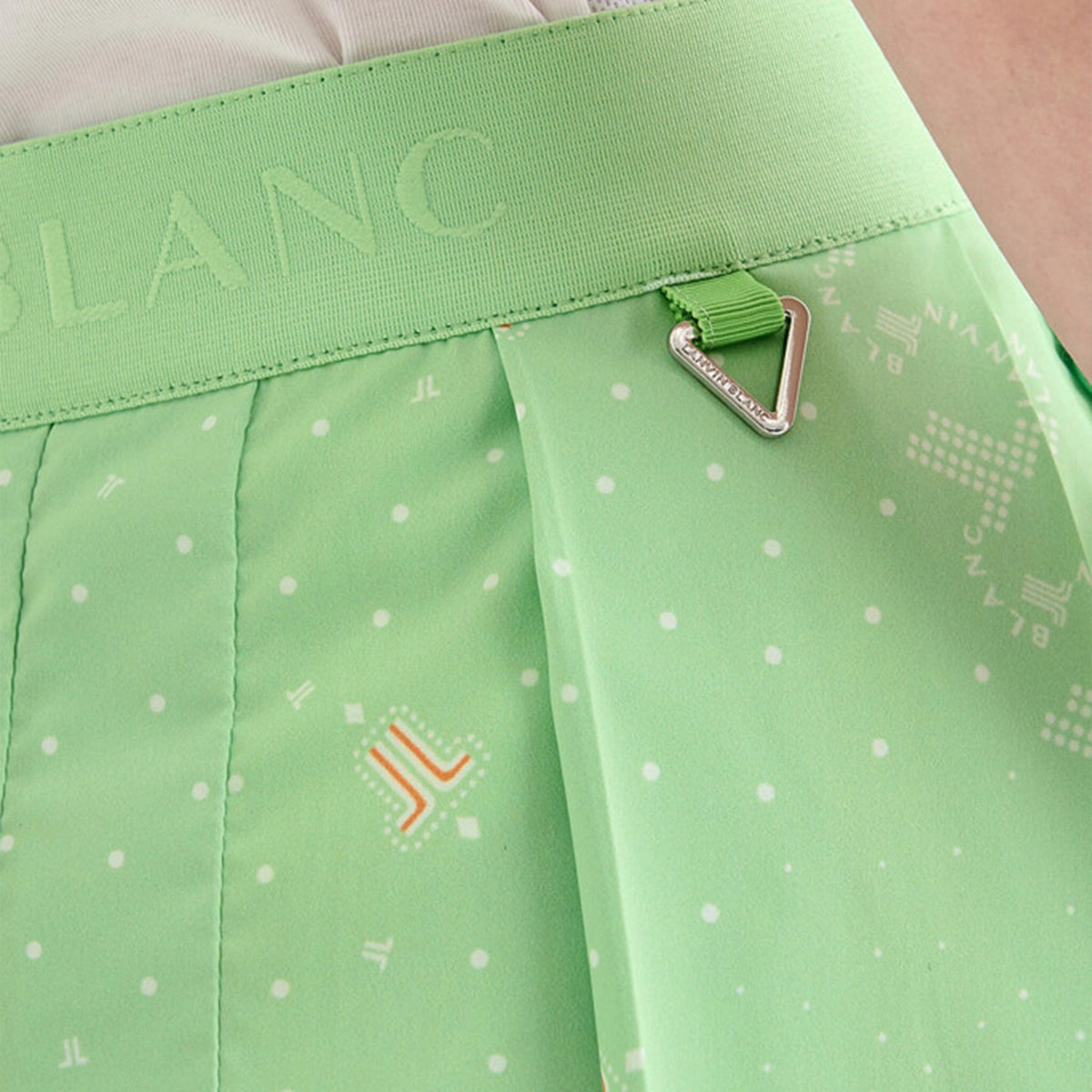 Women's Pleated Mini Skirt - Light Green - Erthe Golf