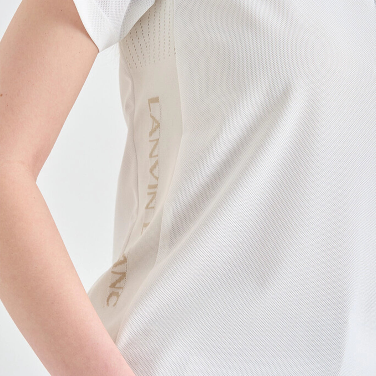 Women's Stretch Collar Polo - Off White - Erthe Golf