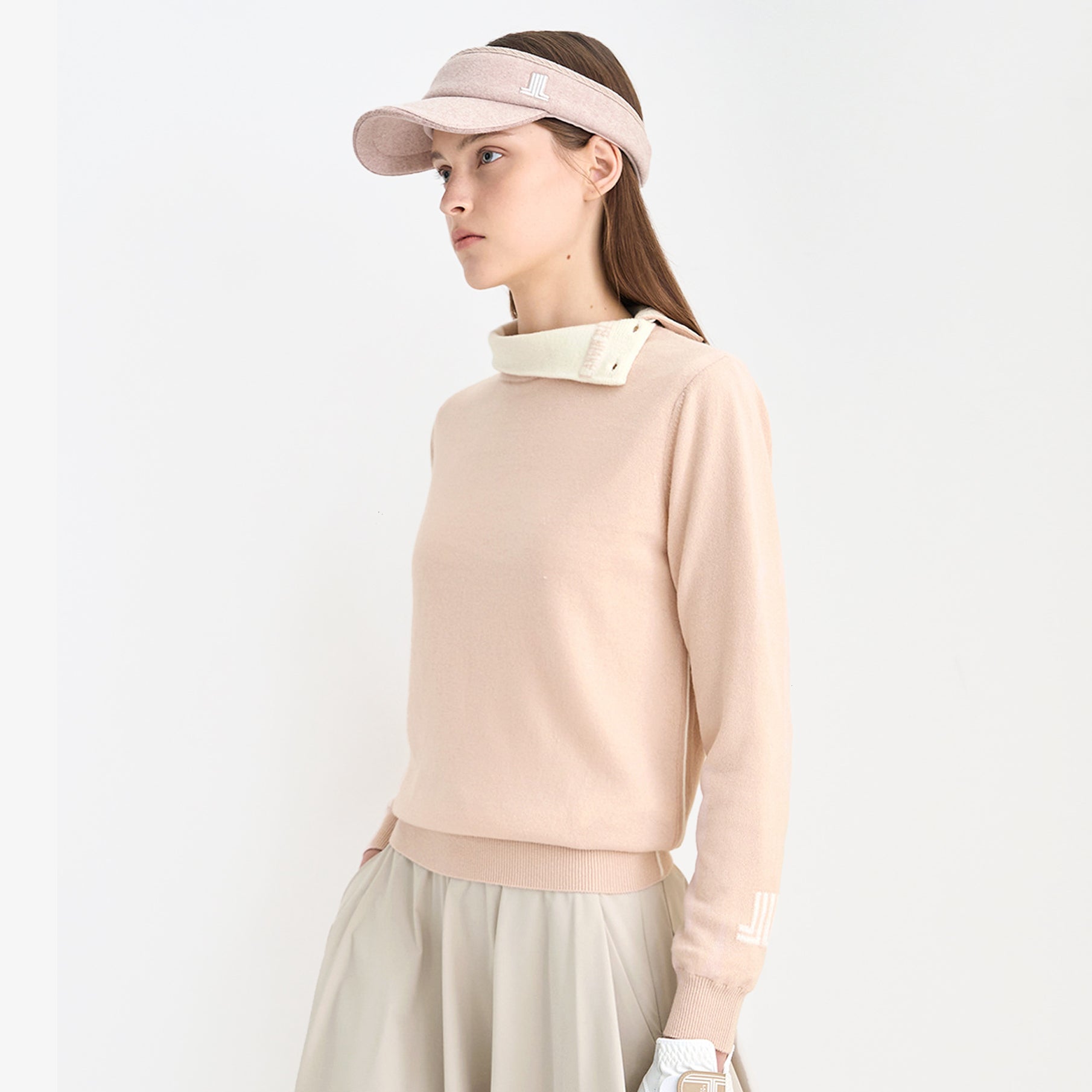 Lanvin Blanc Women's Turtle Neck Top - Pink - Erthe Golf
