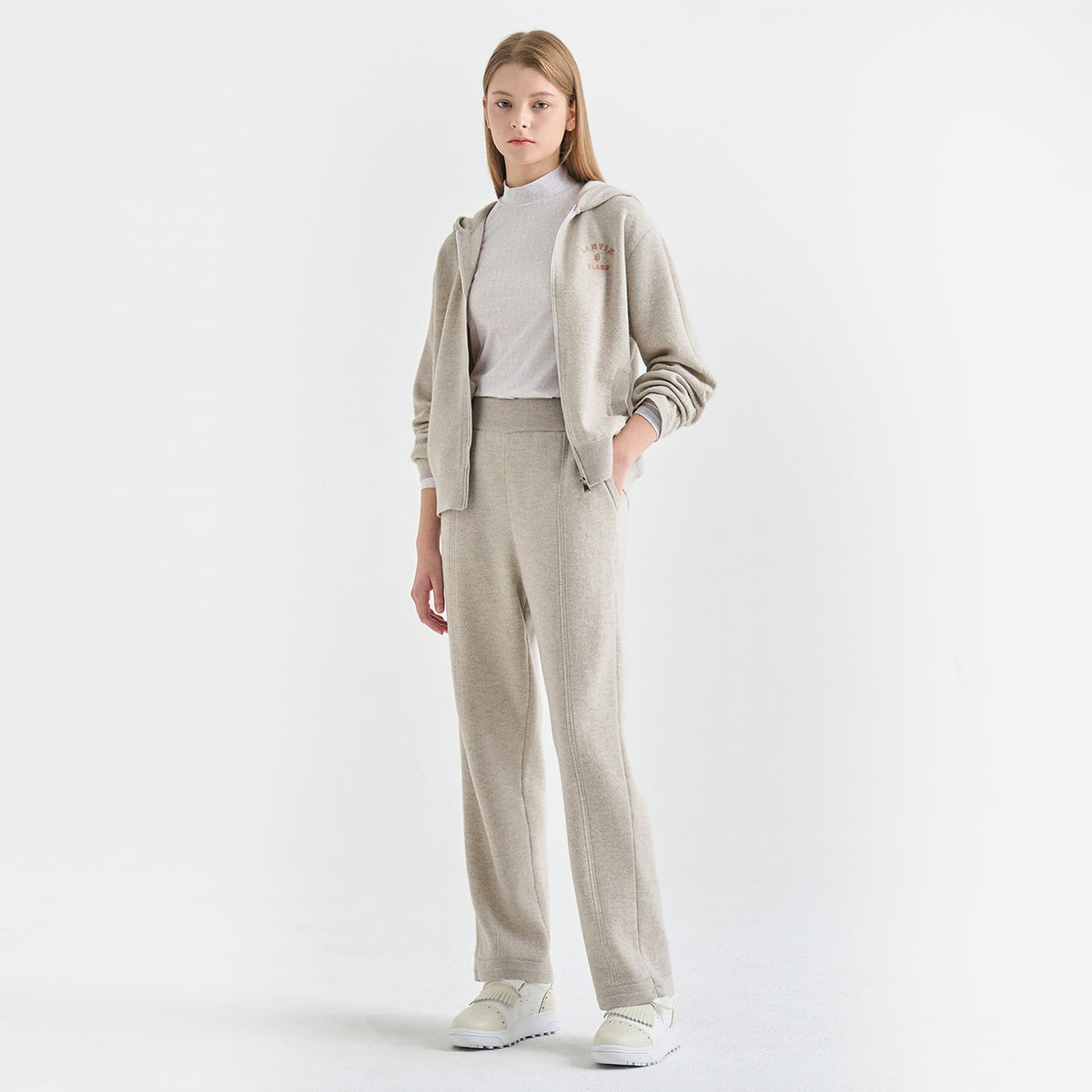 Lanvin Blanc Women's Pants - White Grey - Erthe Golf