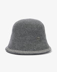 Gray bucket hat on a white background