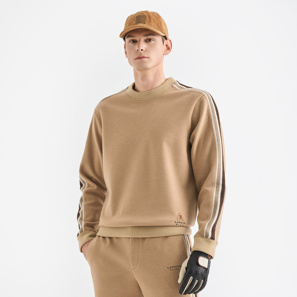 Lanvin Blanc Men's Sweater - Camel - Erthe Golf