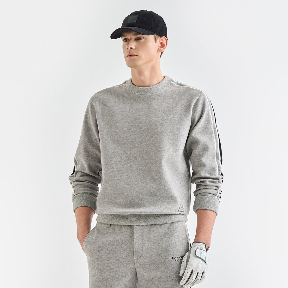 Lanvin Blanc Men's Sweater - Grey - Erthe Golf