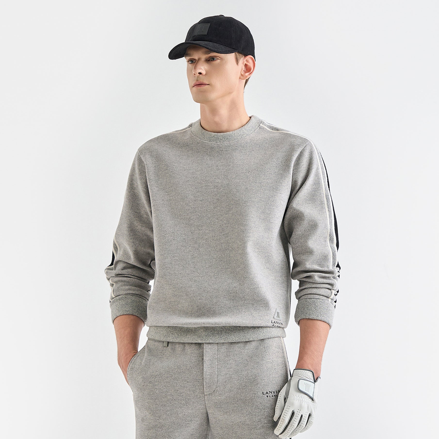 Lanvin Blanc Men's Sweater - Grey - Erthe Golf