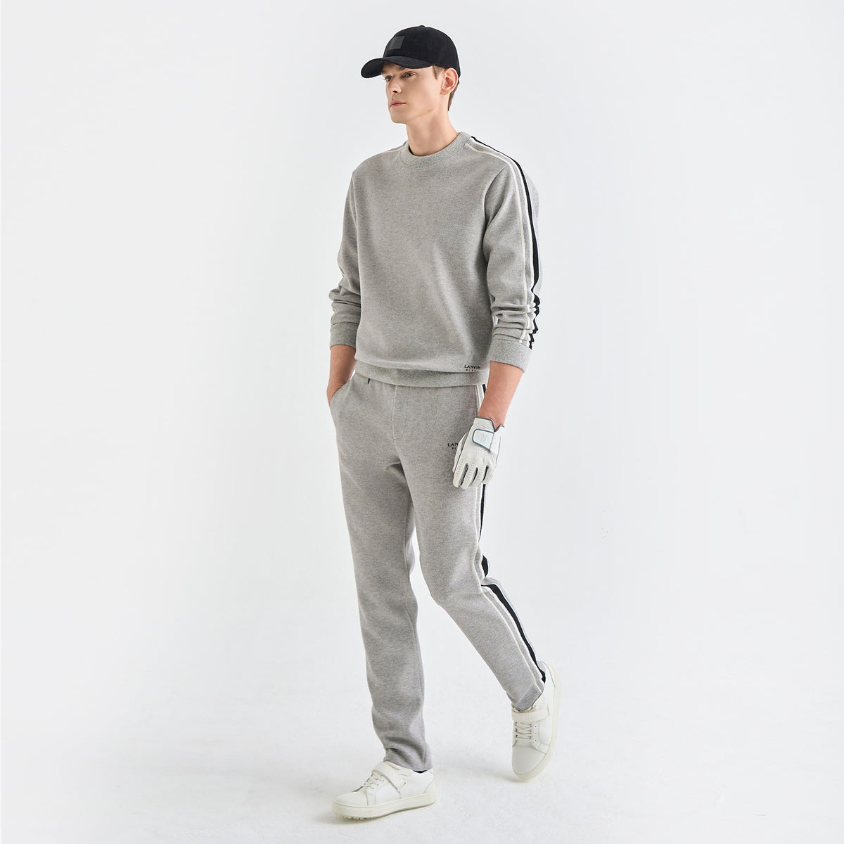 Lanvin Blanc Men's Pants - Grey - Erthe Golf