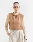 Lanvin Blanc Women's Hoodie Vest - Camel - Erthe Golf