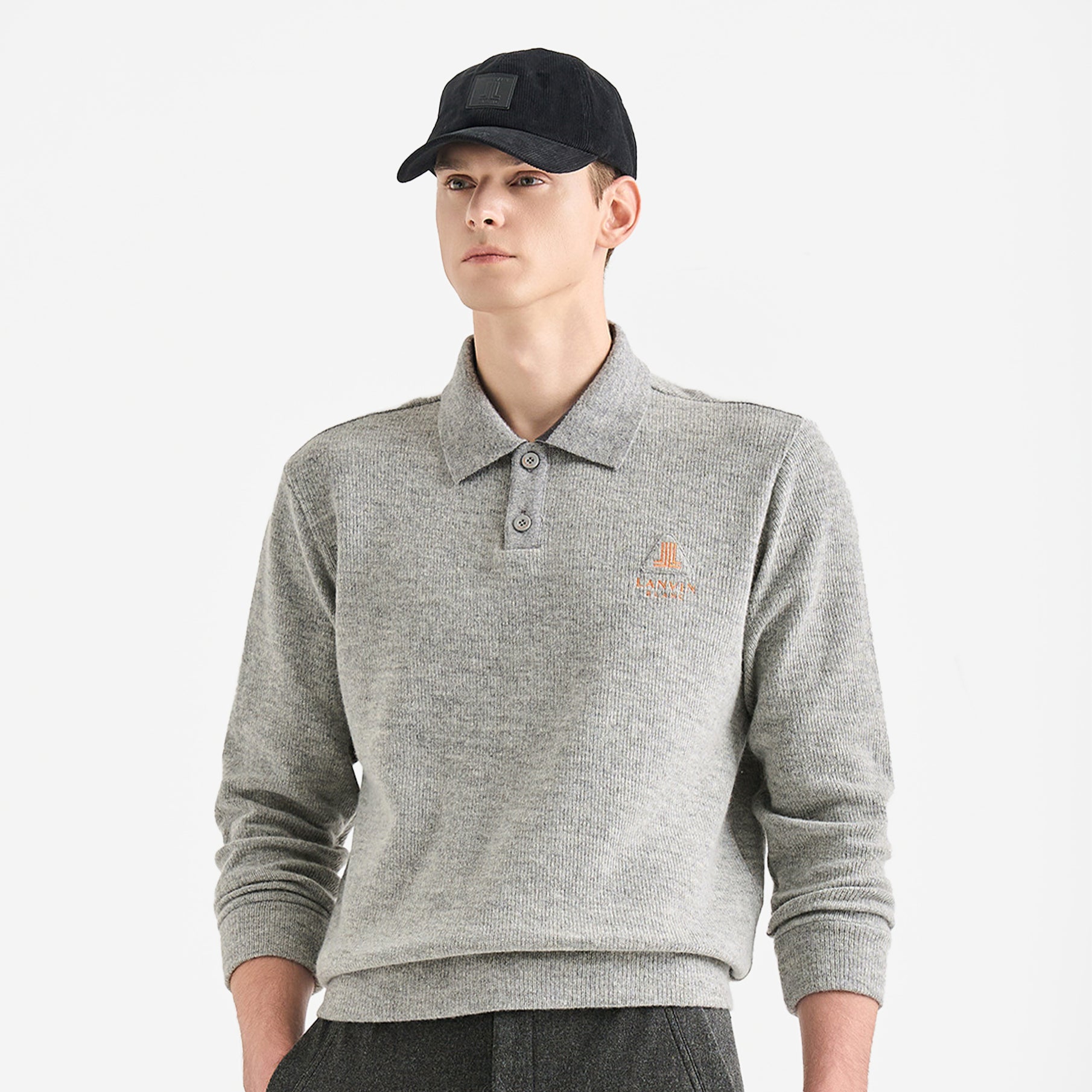 Lanvin Blanc Men's Sweater - Grey - Erthe Golf